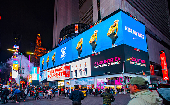 Digital Screens Billboards Times Square Nyc