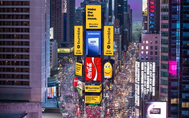 Digital Screens And Billboards Times Square Nyc 2023 