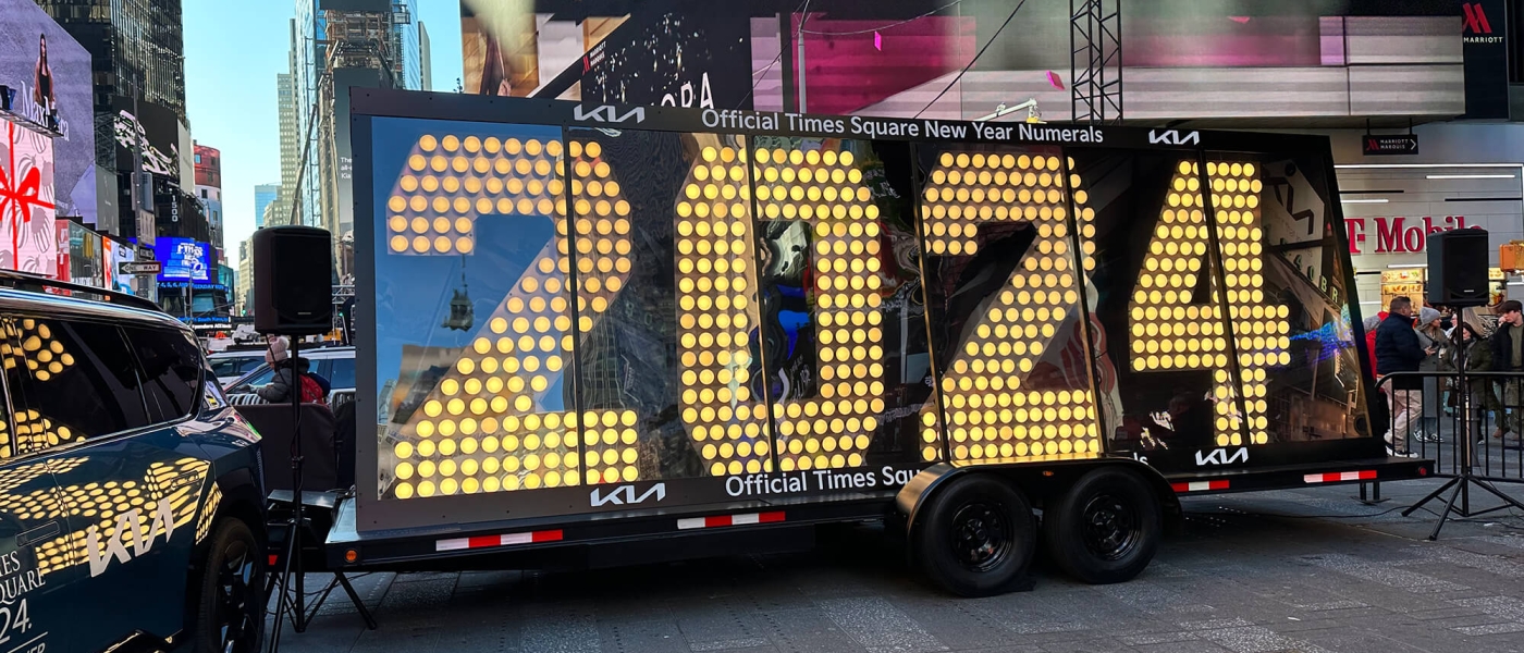 2024 Numeral Arrival Times Square NYC