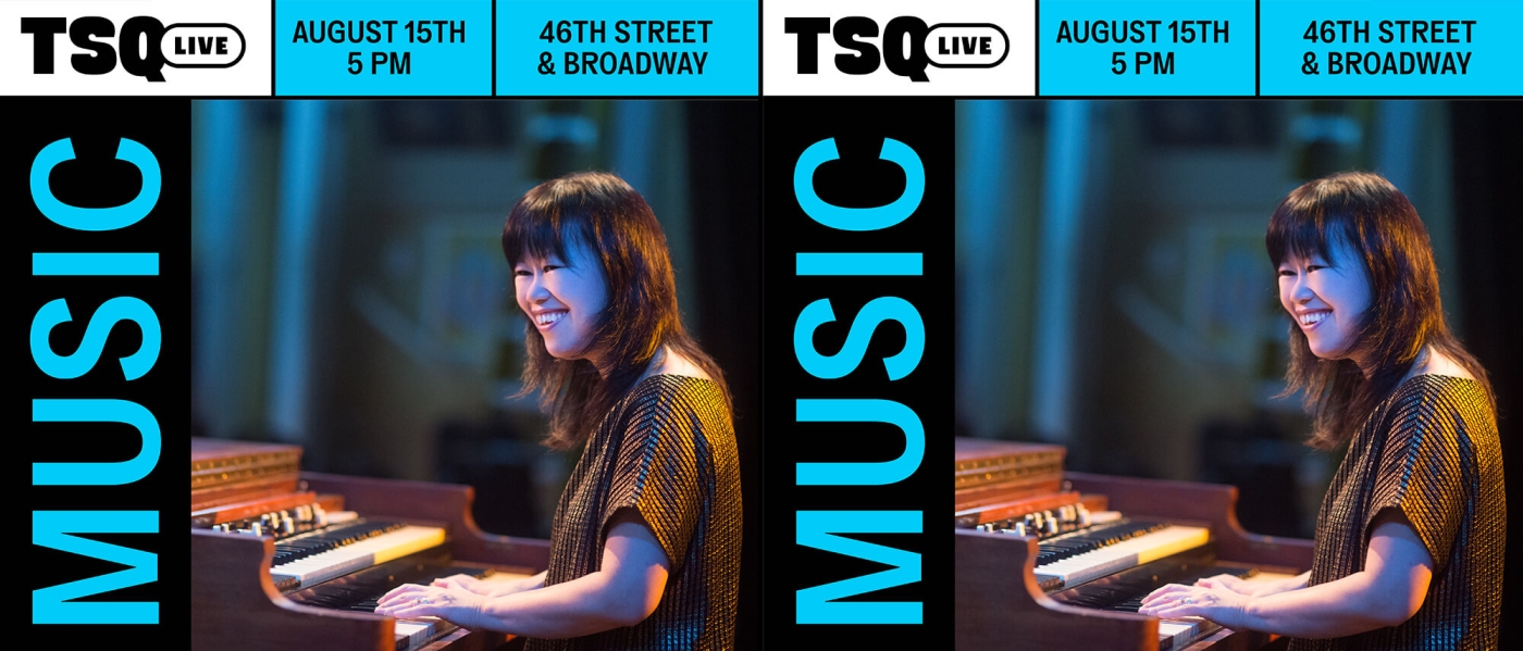 Promotional image for Akiko Tsuruga Organ Quartet performing at Jazz in Times Square
